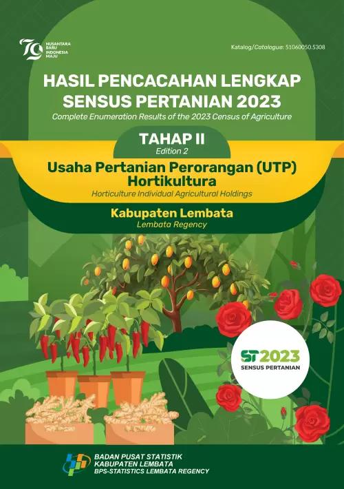 Hasil Pencacahan Lengkap Sensus Pertanian 2023 - Tahap II:  Usaha Pertanian Perorangan (UTP) Hortikultura  Kabupaten Lembata