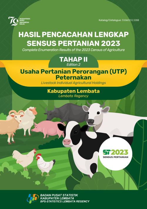 Hasil Pencacahan Lengkap Sensus Pertanian 2023 - Tahap II: Usaha Pertanian Perorangan (UTP) Peternakan Kabupaten Lembata